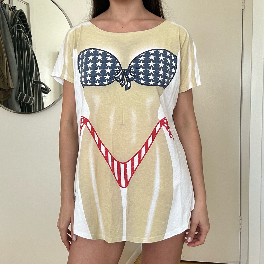 LA Imprints Bikini Shirt Coverup